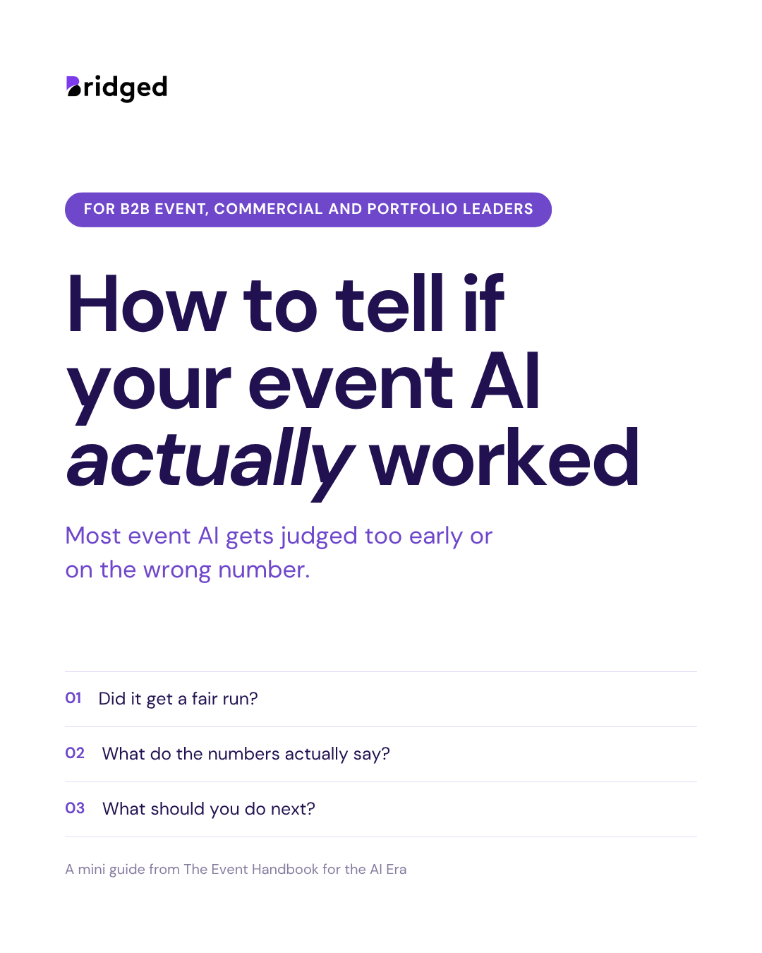 The Event AI Review, mini guide cover